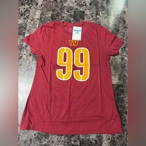 NFL Washington Commanders Nike Dri Fit Shirt #99 Young Size Medium.MSRP $40.00